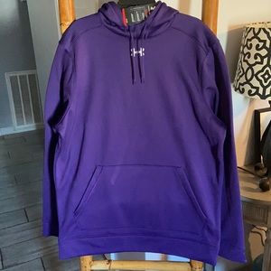 New Under Armour Men’s Purple Hooded Pullover SZ 2X
